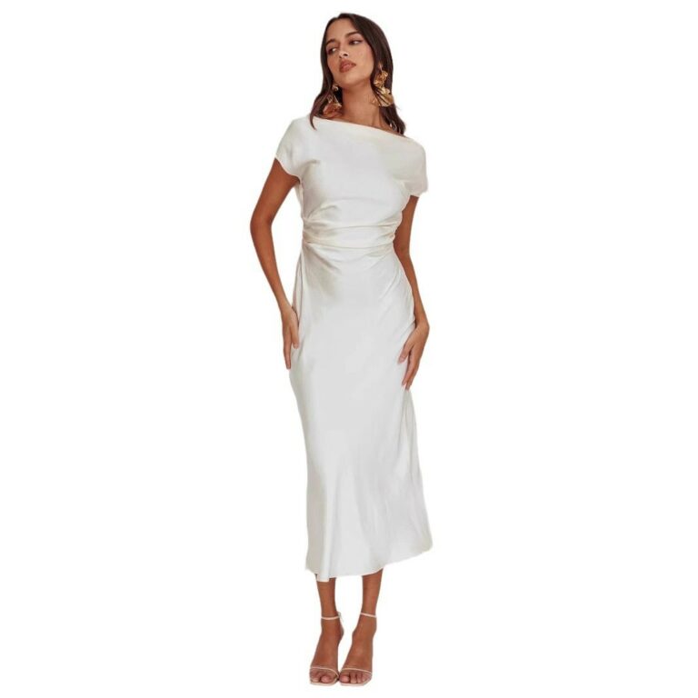 Off-shoulder Sexy Backless Fishtail Long Dress - Image 5