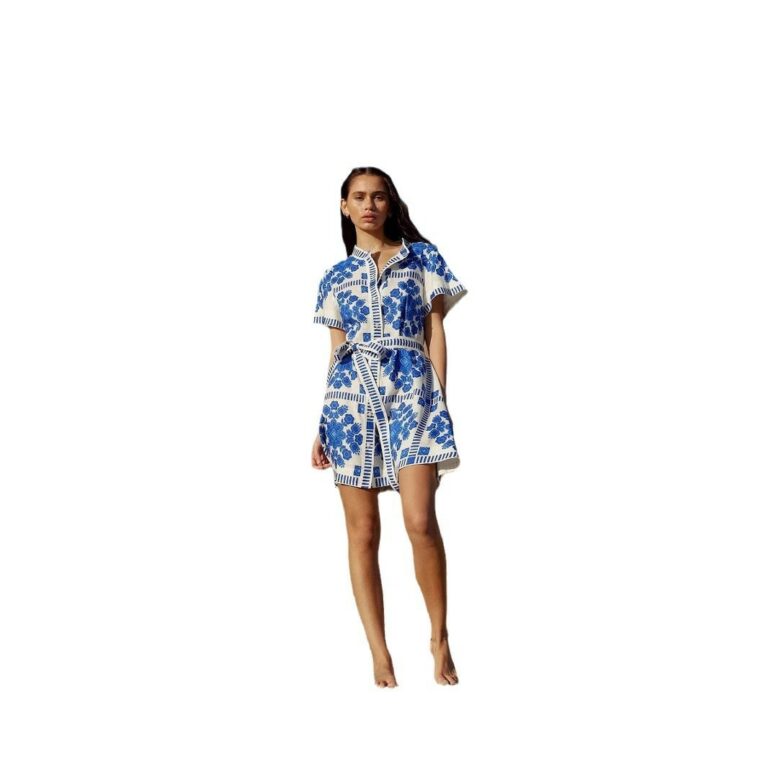 Women's Fashion Printed Lace Up Dress - Image 5