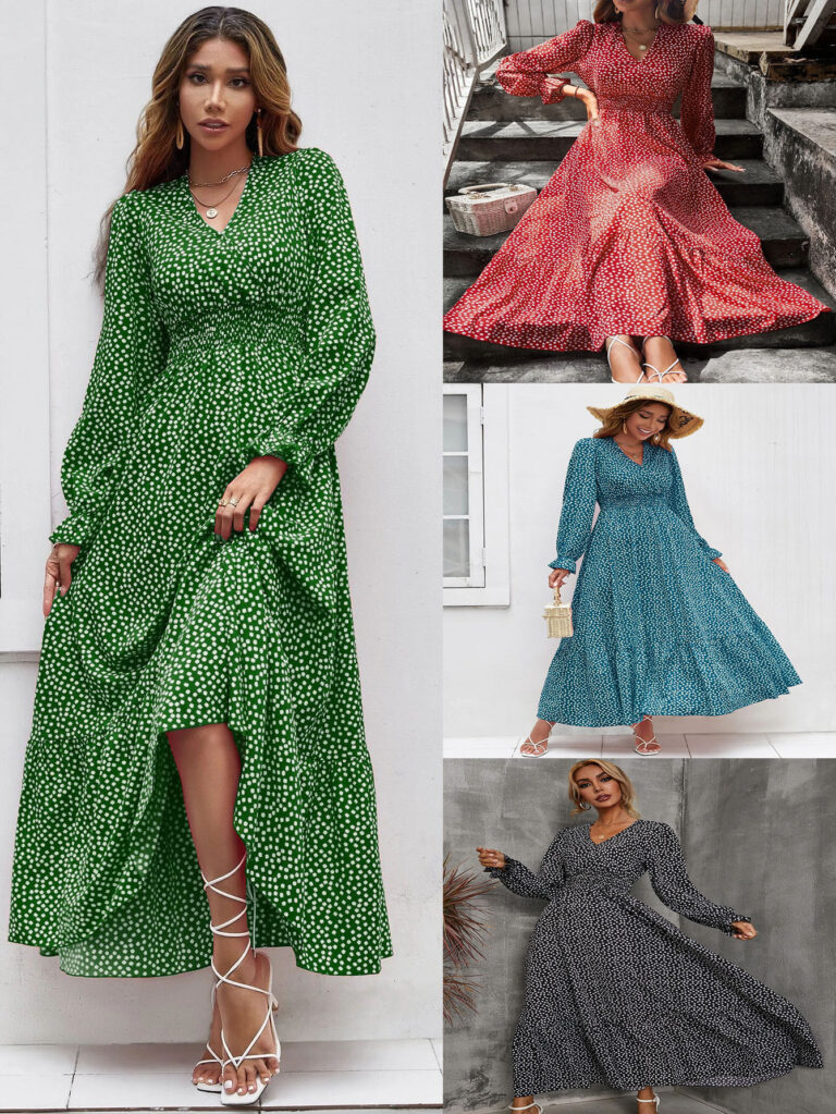V-neck Vacation European And American Style Dress - Image 2