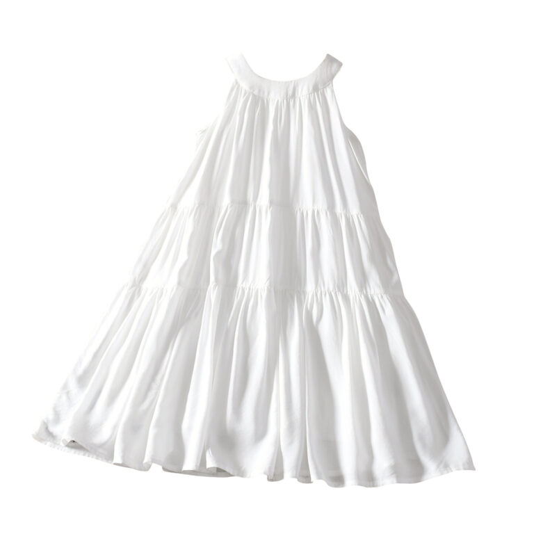 France Backless Off-shoulder Dress White Over-the-knee Skirt - Image 5