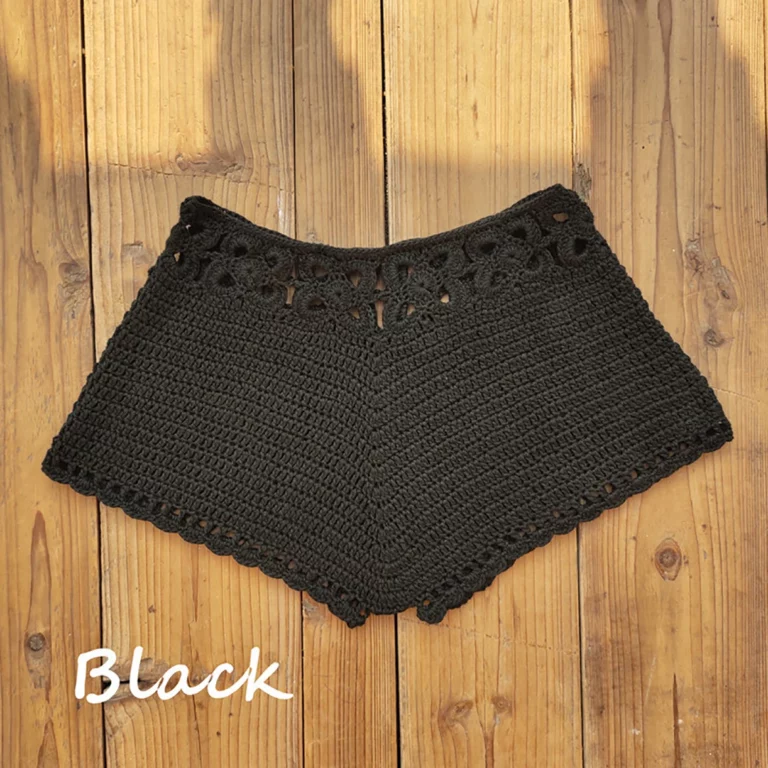 Summer Women's Crochet Cutout Swim Shorts Bathing Suit Bottoms Beach Style Drawstring Beach Board Shorts Swim Trunks - Image 5