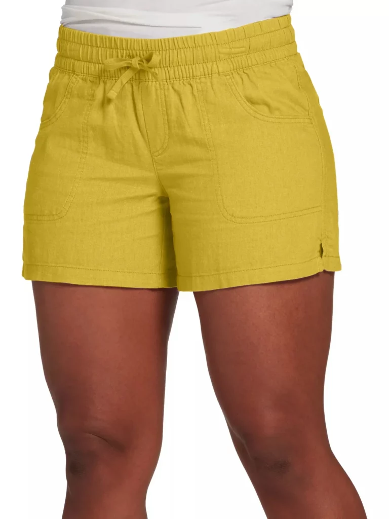 Women Fashion Casual Solid Color Elastic Waist Split Shorts Casual Short Pants - Image 4