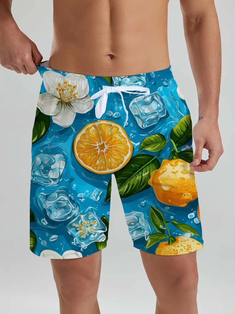 Hawaiian Men's Beach Shorts Tropical Plant 3D Printed men's Shorts Summer Fashion New Swin Trunks Vacation Beach men's Clothing - Image 2