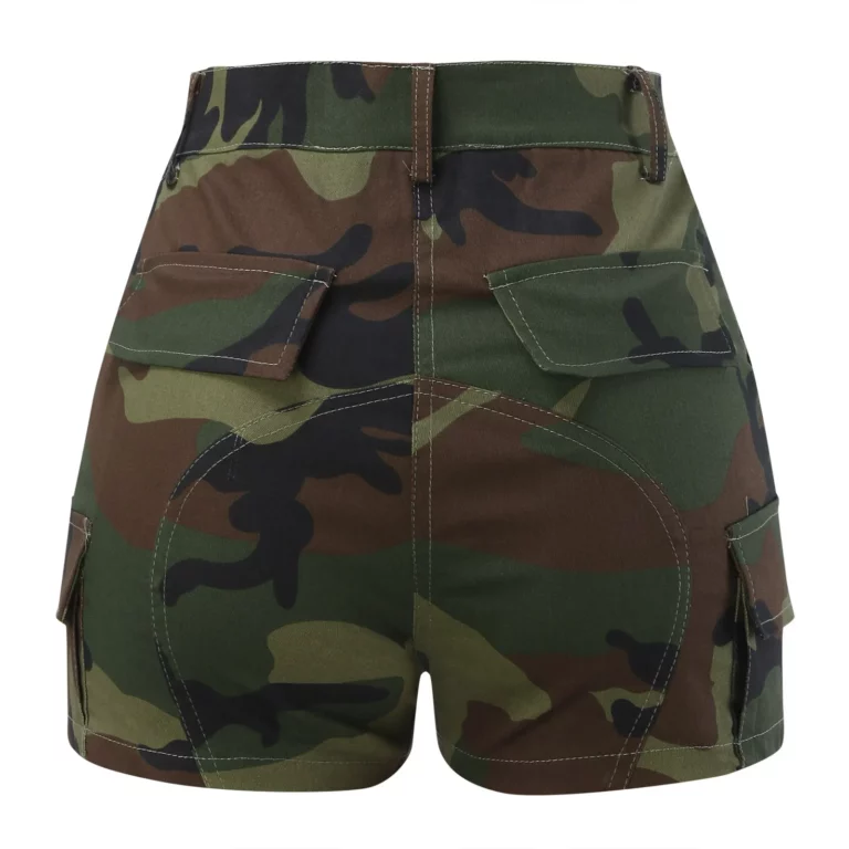 Summer Women Casual Shorts 2023 Mid Length Ripped Jean Shorts Camouflage High Waisted Denim Short Pants Trousers Shorts Ladies - Image 3