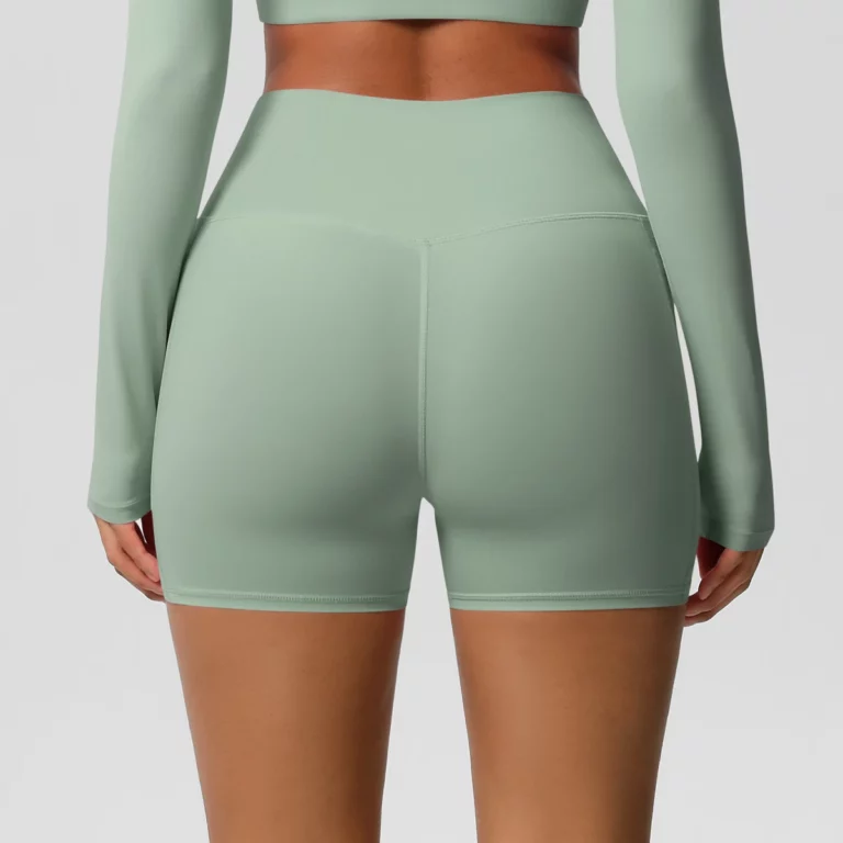 Women Sports Short With PocketedYoga Legging Shorts Squat Proof High Waist Fitness Tight Shorts Quick Drying Cycling Workout Gym - Image 3