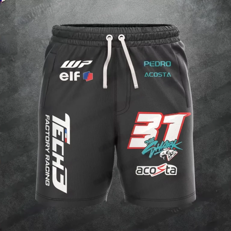 2024 New Racing Motorcycle No. 31 Rider Acosta Fan Men's Summer Quick Drying Sports Breathable Outdoor Casual Shorts