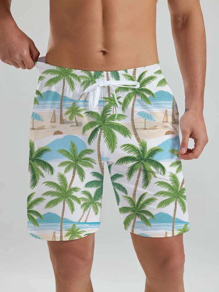 Hawaiian Men's Beach Shorts Tropical Plant 3D Printed men's Shorts Summer Fashion New Swin Trunks Vacation Beach men's Clothing - Image 4
