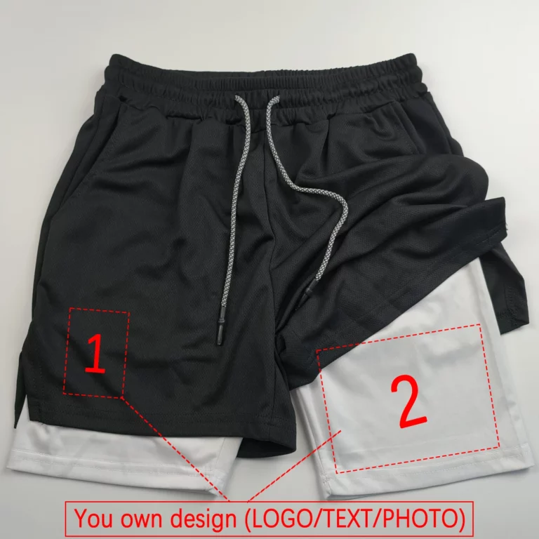 Customized Men's and Women's Sports Shorts Quick drying Double layered 2-in-1 Shorts Team Customized Exclusive Customization - Image 3
