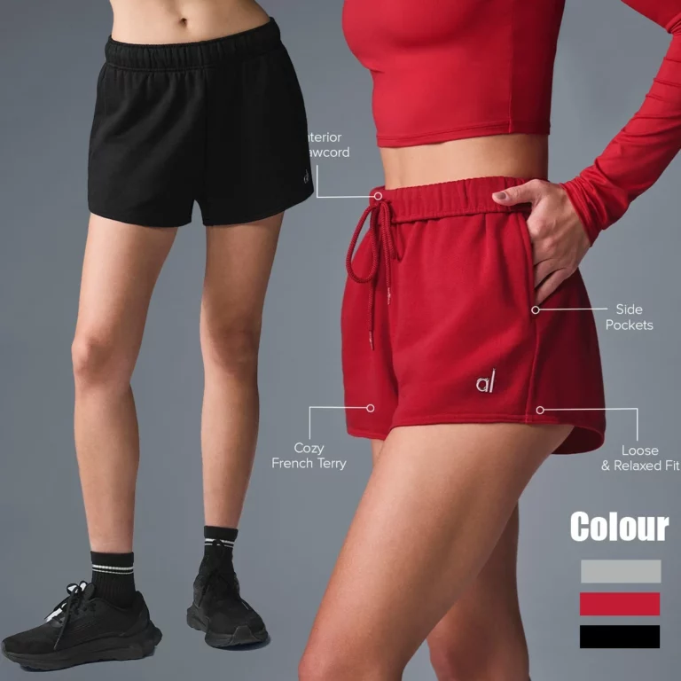 Sports Shorts AL Sexy Girl Drawstring Sweatpants Solid Color Pants With Pockets Loose Leisure Cotton Comfort Training Shorts