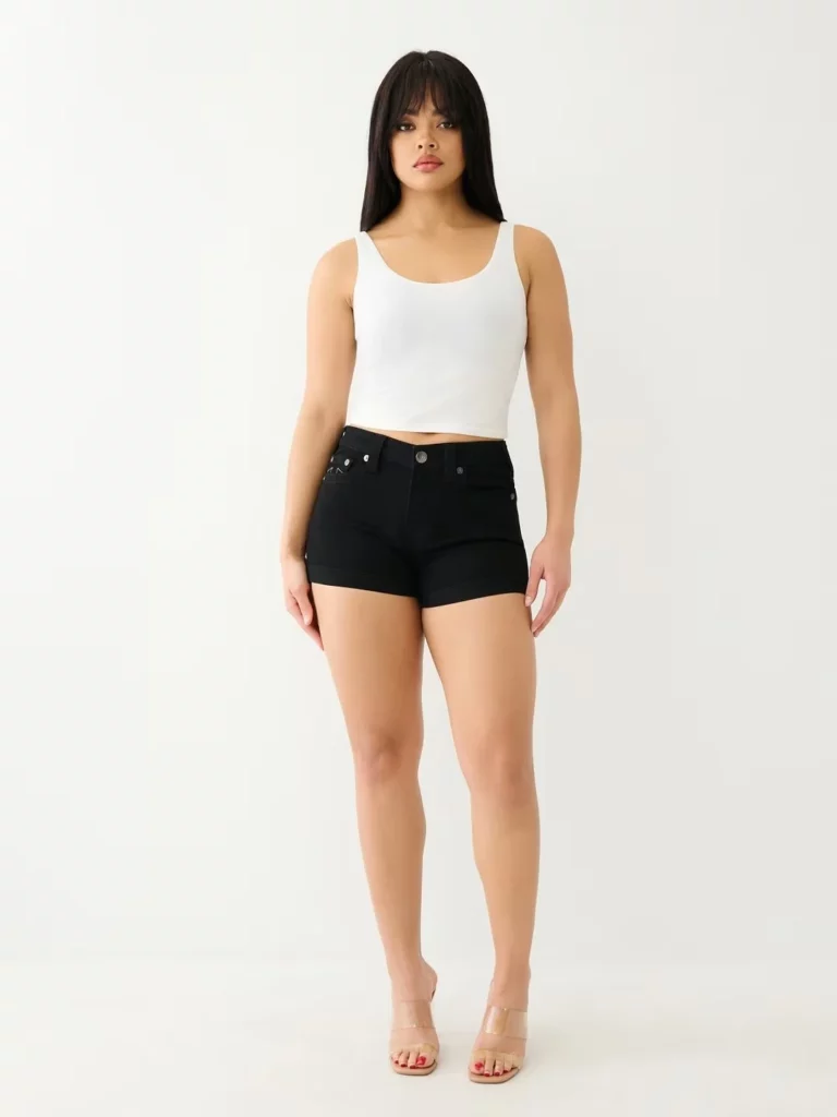 Retro Buddha Short Women Y2K Skirt Goth Hip Hop Pocket Embroidery Sexy Black Loose Denim Shorts Women High Waist Slim Mini Skirt - Image 2