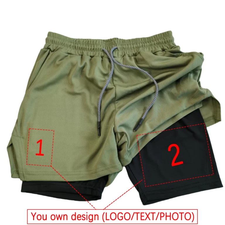 Customized Men's and Women's Sports Shorts Quick drying Double layered 2-in-1 Shorts Team Customized Exclusive Customization - Image 8