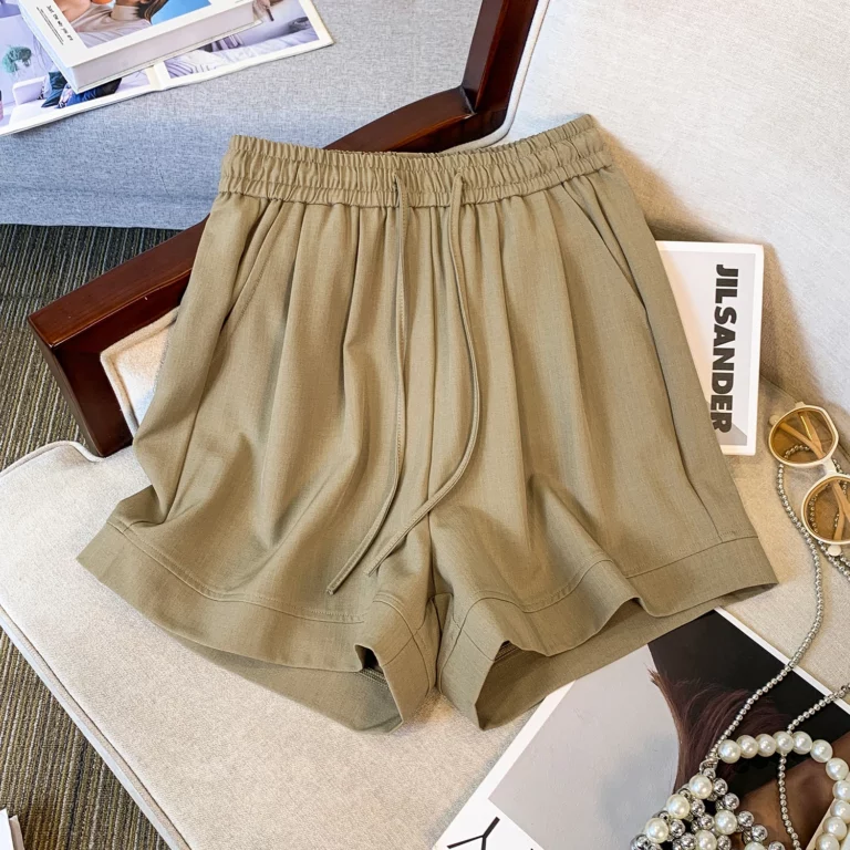 2025 Summer Cotton Linen Shorts Women High Waist Oversize Shorts Short Pants Women Fashion Casual Sports Shorts Female - Image 6