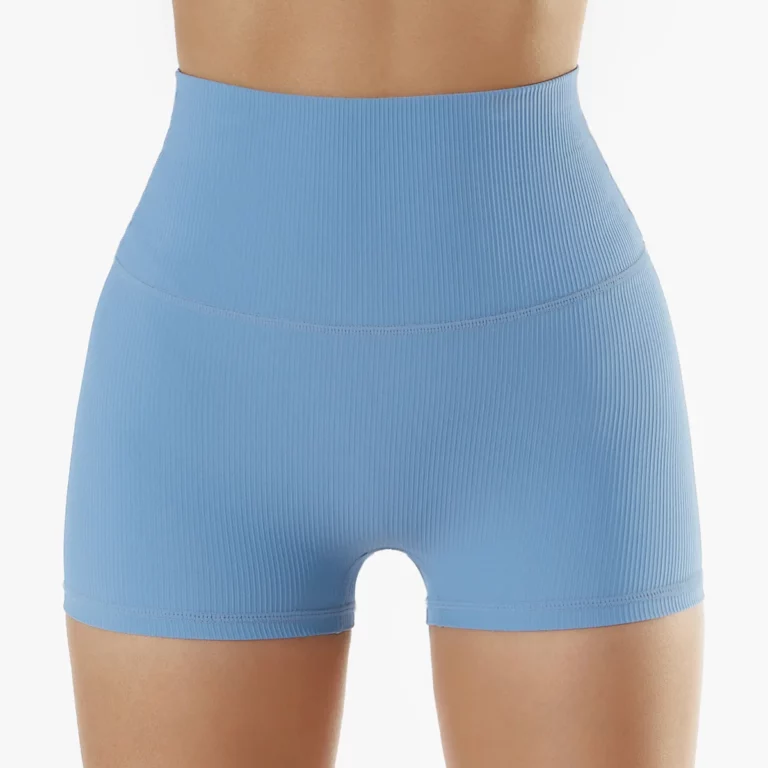 Sports Shorts Women's Shorts Ribbed Seamless Push Up Casual High Waist Booty Shorts Feminino Gym Fitness Workout Slim Shorts - Image 5