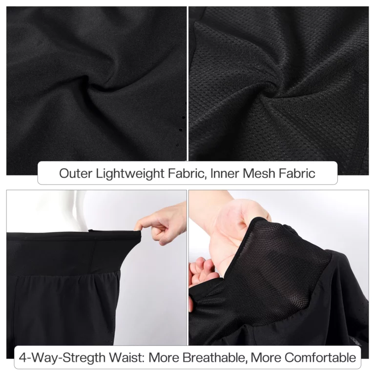 ARSUXEO Men's Running Shorts 2 in 1 High Waist Training Gym Fitness Jogging Sports Shorts Workout Pants Yoga Double Layer B233 - Image 3