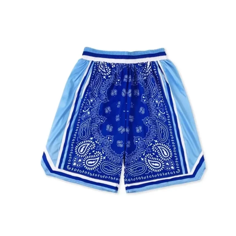 New Summer NBA Star style Floral mesh short printed sports shorts Men's motorcycle Basketball Sports beach quick drying shorts