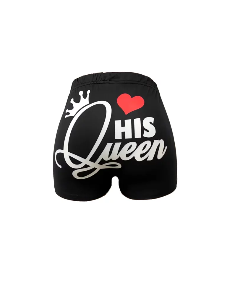 1890 European and American women's fashion summer new fashion letter love print Sport yoga exercise fitness sexy shorts - Image 3