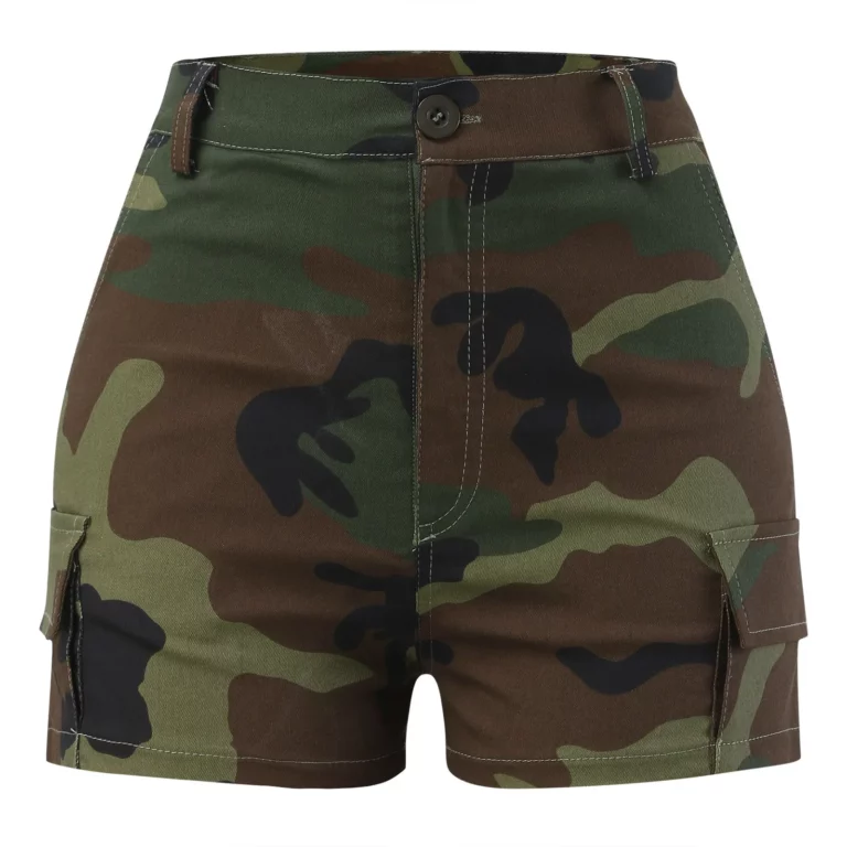 Summer Women Casual Shorts 2023 Mid Length Ripped Jean Shorts Camouflage High Waisted Denim Short Pants Trousers Shorts Ladies - Image 2