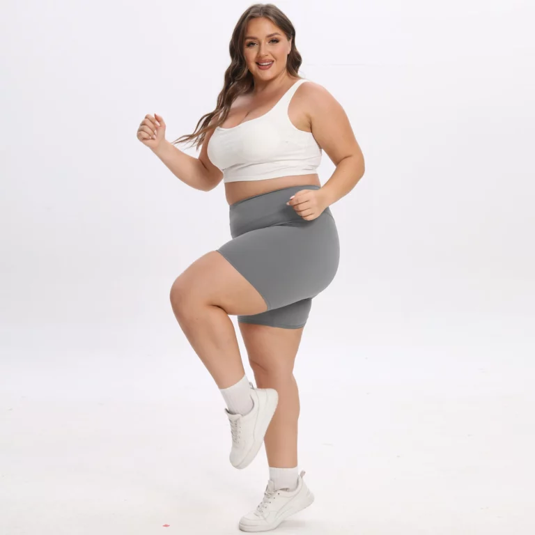 Women's Plus Size Stretch Essential Legging Summer Breathable quick-dry Sports Pants High Waist Tight Cycling Yoga Shorts - Image 2