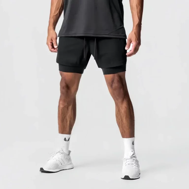 Summer Men's 2-in-1 Double-layer Compression Sports Shorts EVERLAST Printed Sweatpants Quick Dry Basketball Beach Muscle Fitness - Image 2