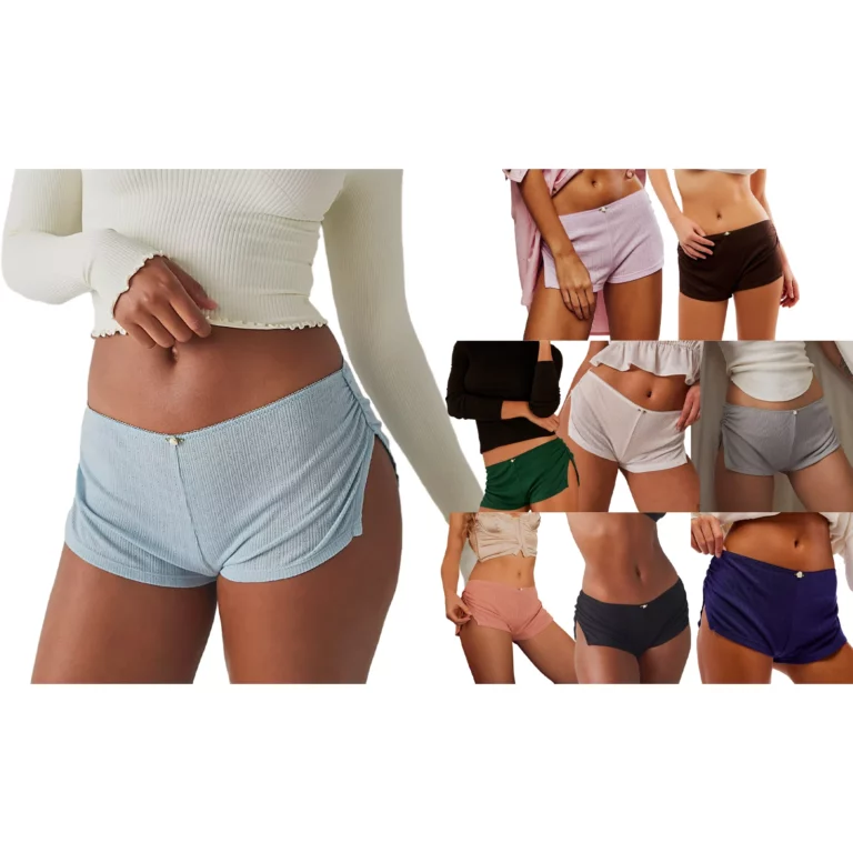 Women Pajama Shorts Soft Comfy Side Split Ruched Elastic Lounge Pants Stretch Sleep Pj Bottoms Sleepwear - Image 6