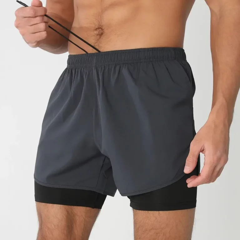 Gym Shorts Men Running Shorts with Liner Pockets Towel Loop Quick Dry Lightweight Workout Men's Breathable Athletic Sport Shorts - Image 7