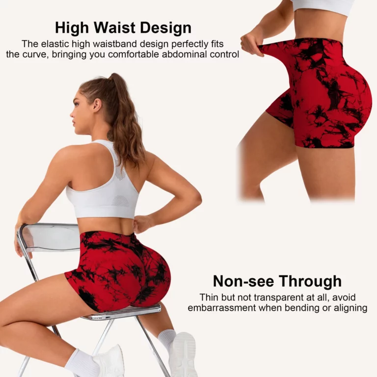 High Stretch Butt Lifting Tie Dye Fitness Shorts Women High Waist Summer Sport Yoga shorts Outdoors Sportwear - Image 2