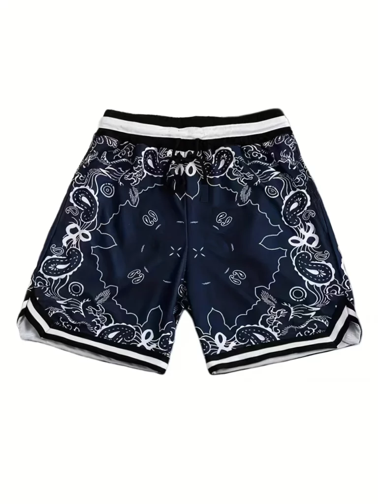 3D Leisure Fitness Men's Shorts Sports Shorts Five-inch Shorts Basketball Sport Shorts Breathable and Comfortable Daily Leisure