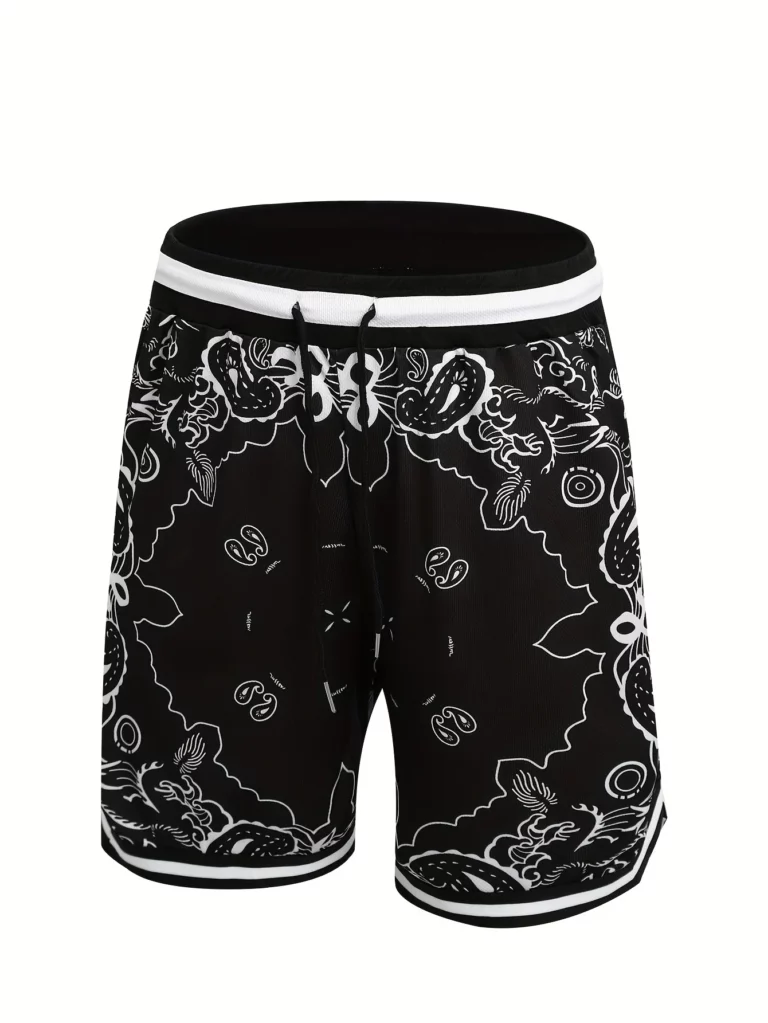 3D Leisure Fitness Men's Shorts Sports Shorts Five-inch Shorts Basketball Sport Shorts Breathable and Comfortable Daily Leisure - Image 2