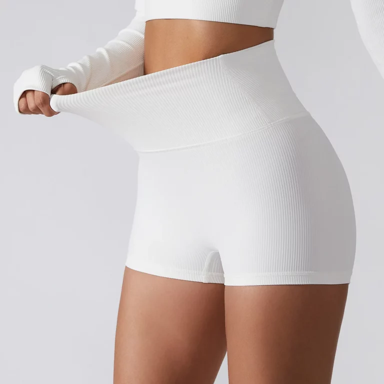 Sports Shorts Women's Shorts Ribbed Seamless Push Up Casual High Waist Booty Shorts Feminino Gym Fitness Workout Slim Shorts - Image 6