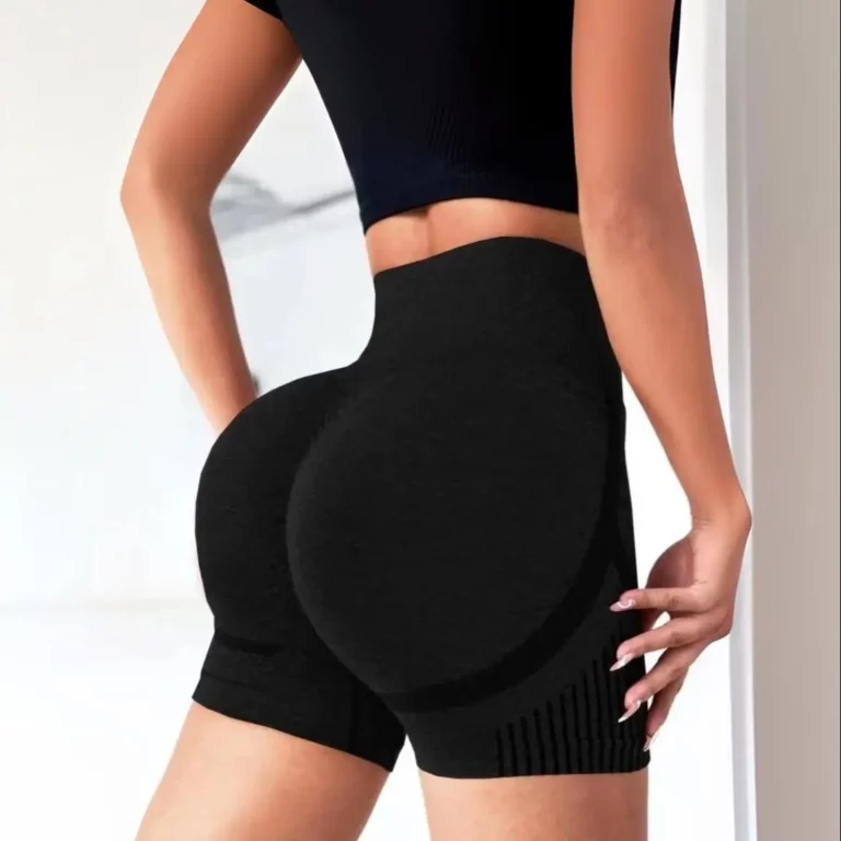 Women Yoga Shorts Women High Waist Workout Shorts Lift Butt Fitness Pants Sportswear Fitness Yoga Push Up Yoga Gym Running Short