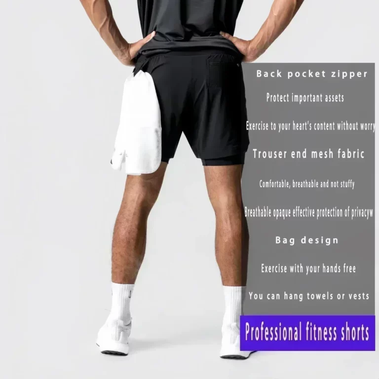Summer Men's 2-in-1 Double-layer Compression Sports Shorts EVERLAST Printed Sweatpants Quick Dry Basketball Beach Muscle Fitness - Image 5