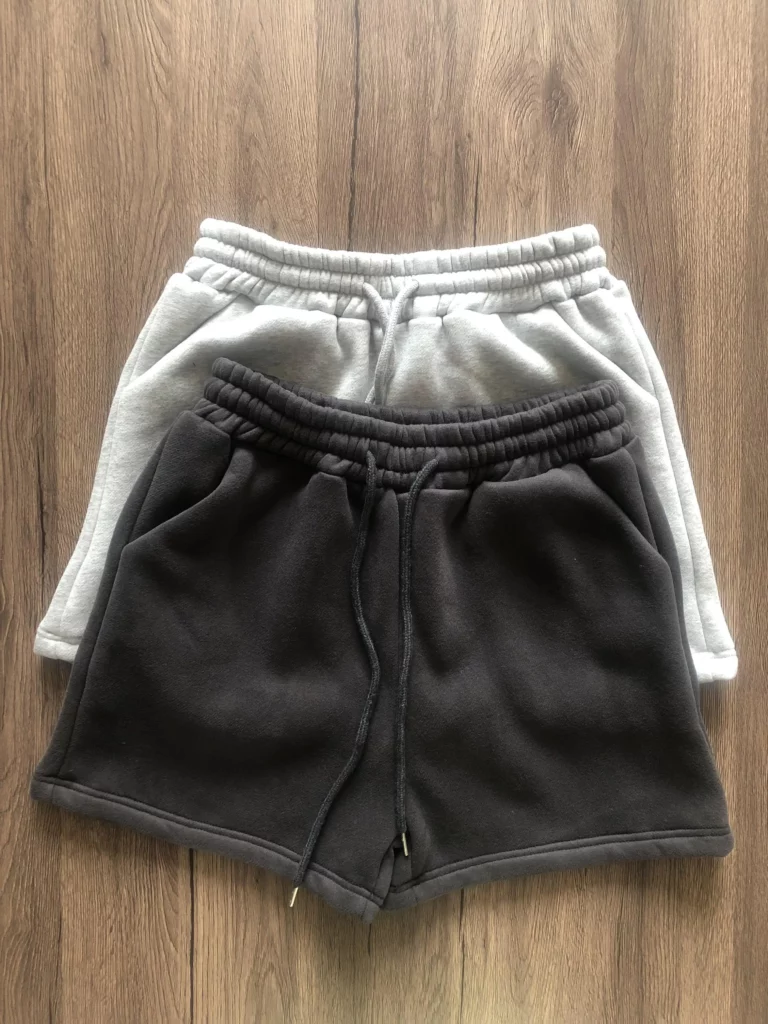 Track Short Pants Yellow More Colors Women's Plain Fleece Basic Shorts Female Drawstring Waist Straight Leg Casual Comfy Shorts - Image 2