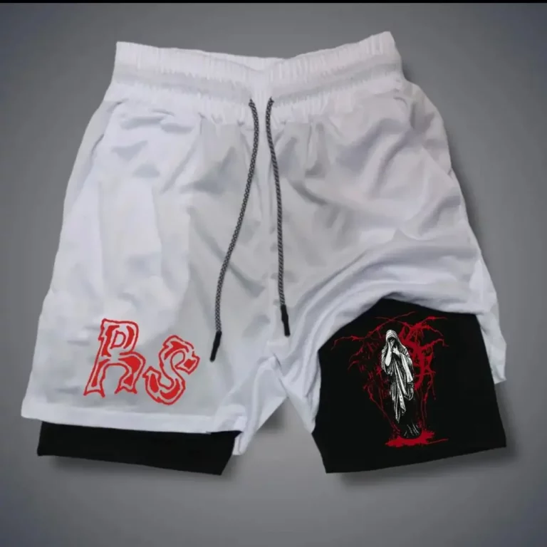 Quick-drying Sports Shorts Men's 2-in-1 Fitness Pants Running Exercise Shorts Sportswear with Mobile Phone Pocket Men's Clothing - Image 3