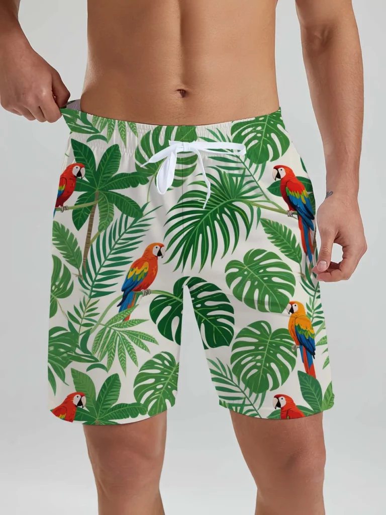 Hawaiian Men's Beach Shorts Tropical Plant 3D Printed men's Shorts Summer Fashion New Swin Trunks Vacation Beach men's Clothing - Image 5