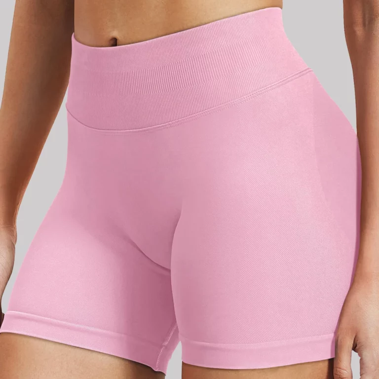 Impact Shorts Low Ribbed Band Gym Shorts Women Workout Clothes Scrunch Bum Seamless Shorts Yoga Biker Sports Shorts