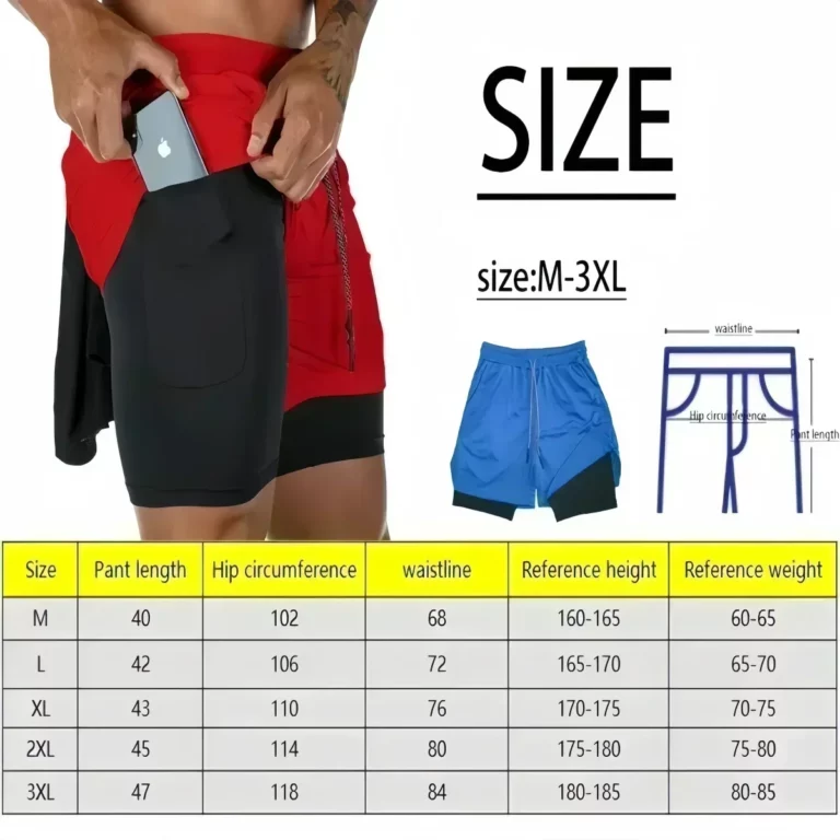 Summer Men's 2-in-1 Double-layer Compression Sports Shorts EVERLAST Printed Sweatpants Quick Dry Basketball Beach Muscle Fitness - Image 6