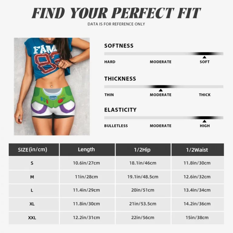 Custom Custom Toy Story Buzz Ranger Volleyball Biker Workout Shorts Women's Athletic Gym Yoga Shorts - Image 6