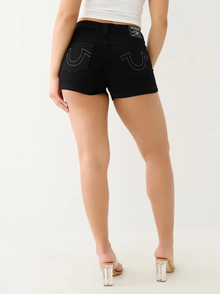 Retro Buddha Short Women Y2K Skirt Goth Hip Hop Pocket Embroidery Sexy Black Loose Denim Shorts Women High Waist Slim Mini Skirt - Image 6