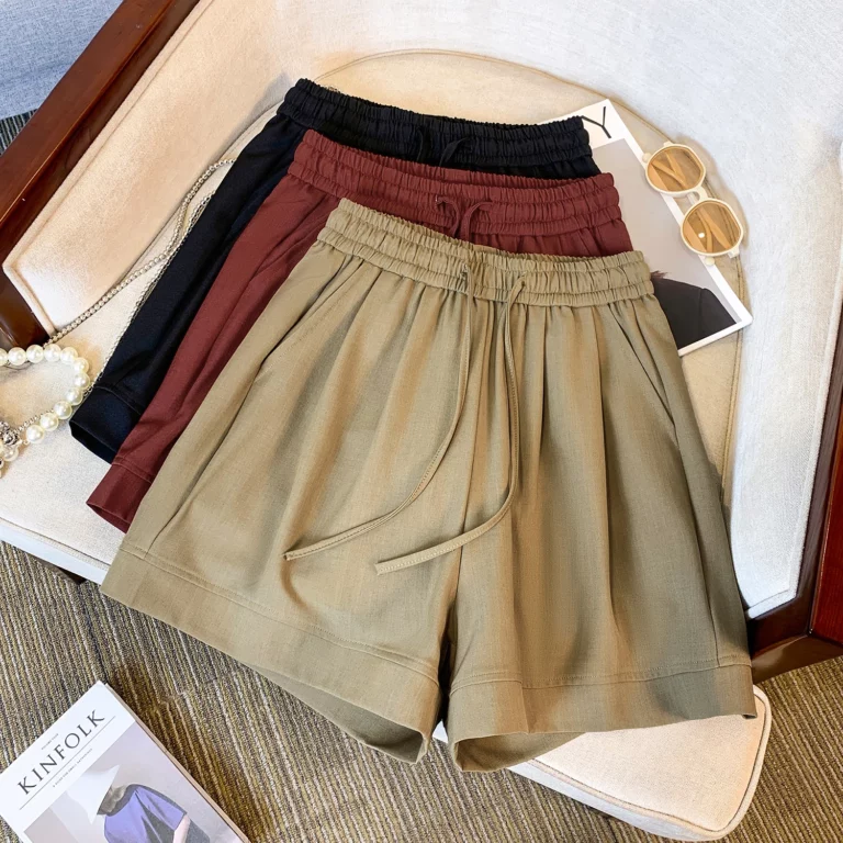 2025 Summer Cotton Linen Shorts Women High Waist Oversize Shorts Short Pants Women Fashion Casual Sports Shorts Female - Image 4