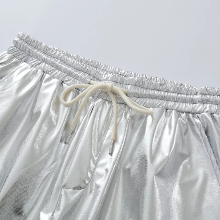 Men's Stage Performance Nightclub Shorts Bright Golden and Silvery Fashion Beach Board Shorts Short Pants - Image 4