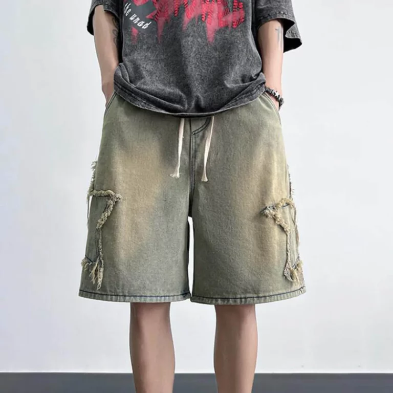 Summer casual workwear shorts men's loose sports pants Men's Denim Shorts Summer Design Casual Hip Hop Everything ropa hombre - Image 2