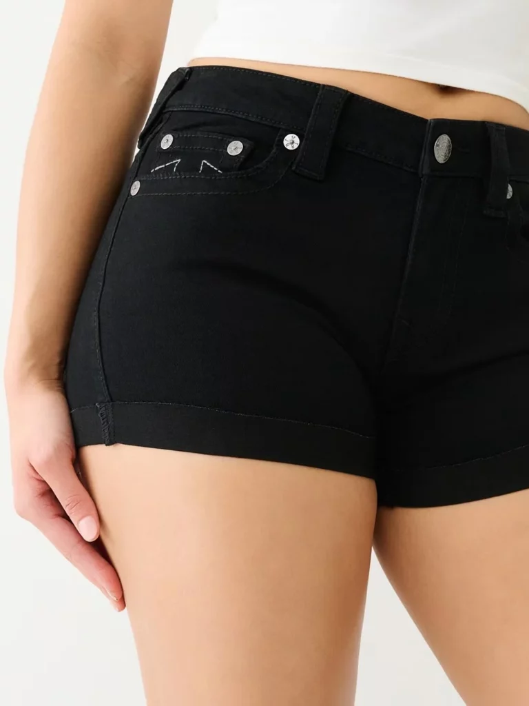 Retro Buddha Short Women Y2K Skirt Goth Hip Hop Pocket Embroidery Sexy Black Loose Denim Shorts Women High Waist Slim Mini Skirt - Image 3