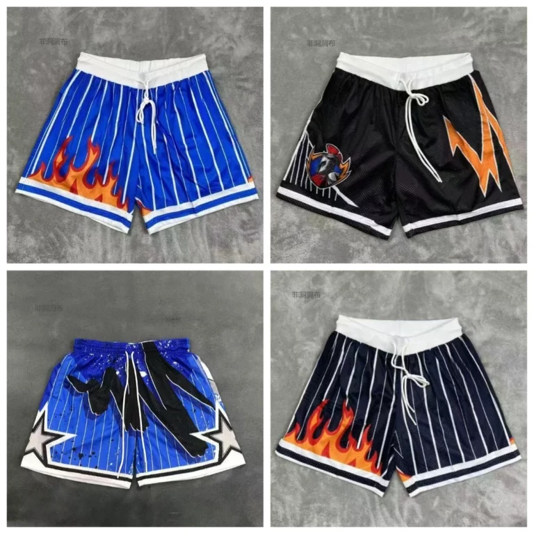 Summer 2025 American Fashion Brand Basketball Casual Shorts Sports Breathable Sweat Absorbing Quick Drying Motorcycle Shorts