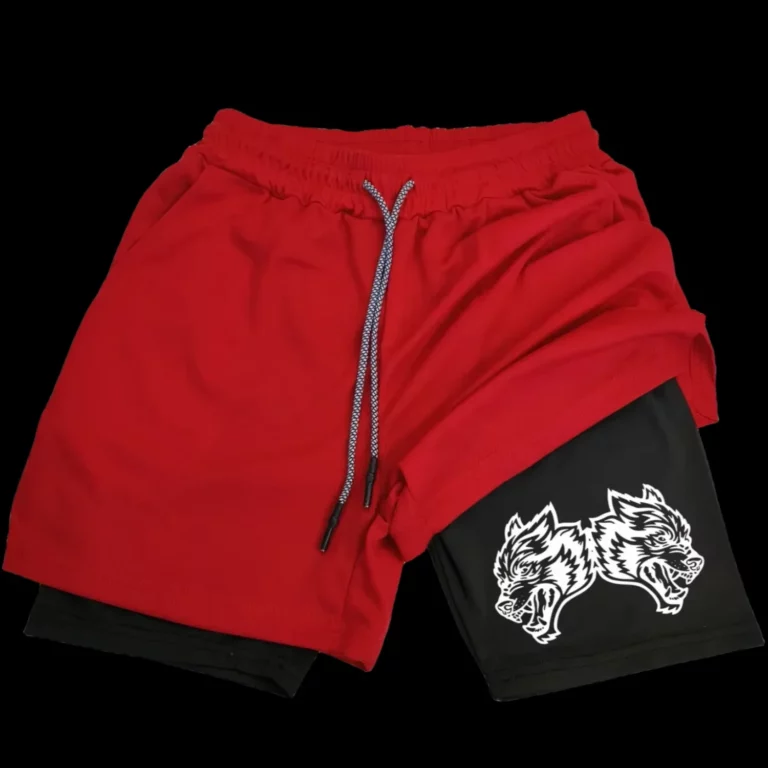 Quick Drying Men's Shorts 2 in 1 Double Layered Running Sports Fitness Shorts Outdoor Casual Printed Gym Shorts Men Sweatpants - Image 4