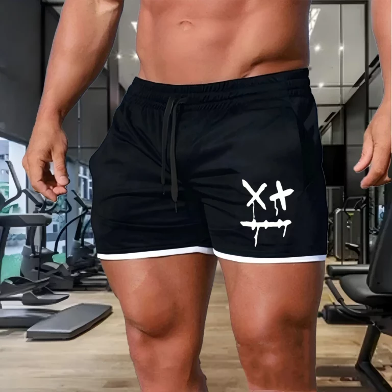 Men's Smiling Face New Fashion Printed Shorts, Quick Drying Breathable And Comfortable Shorts, Beach Sports Shorts For Gym M-3XL - Image 4