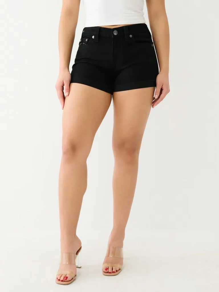 Retro Buddha Short Women Y2K Skirt Goth Hip Hop Pocket Embroidery Sexy Black Loose Denim Shorts Women High Waist Slim Mini Skirt - Image 4