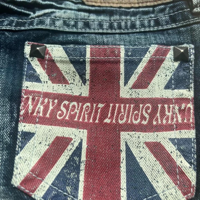 Y2K Retro British Style Flag Graphic Print Mini Shorts Harajuku Gyaru Denim Shorts Women Goth Slim Fit Hip Low Rise Short Pants - Image 4