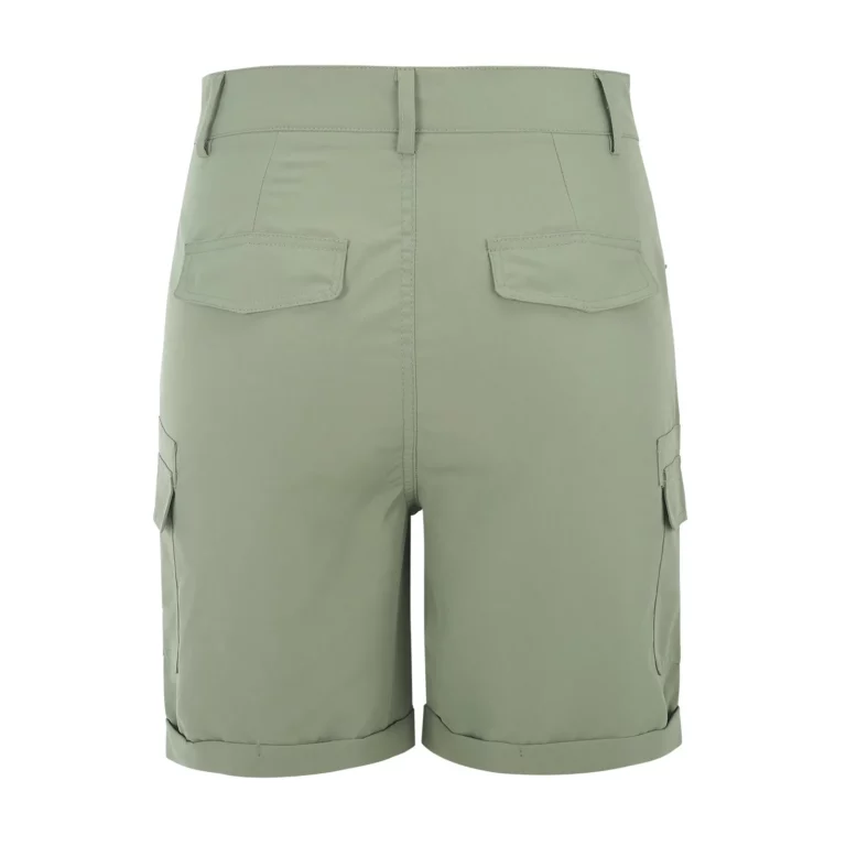 Summer Women's Retro Cargo Shorts Solid Color Multi Pockets Sports Shorts Buttons High Waist Female Versatile Shorts Overalls - Image 9