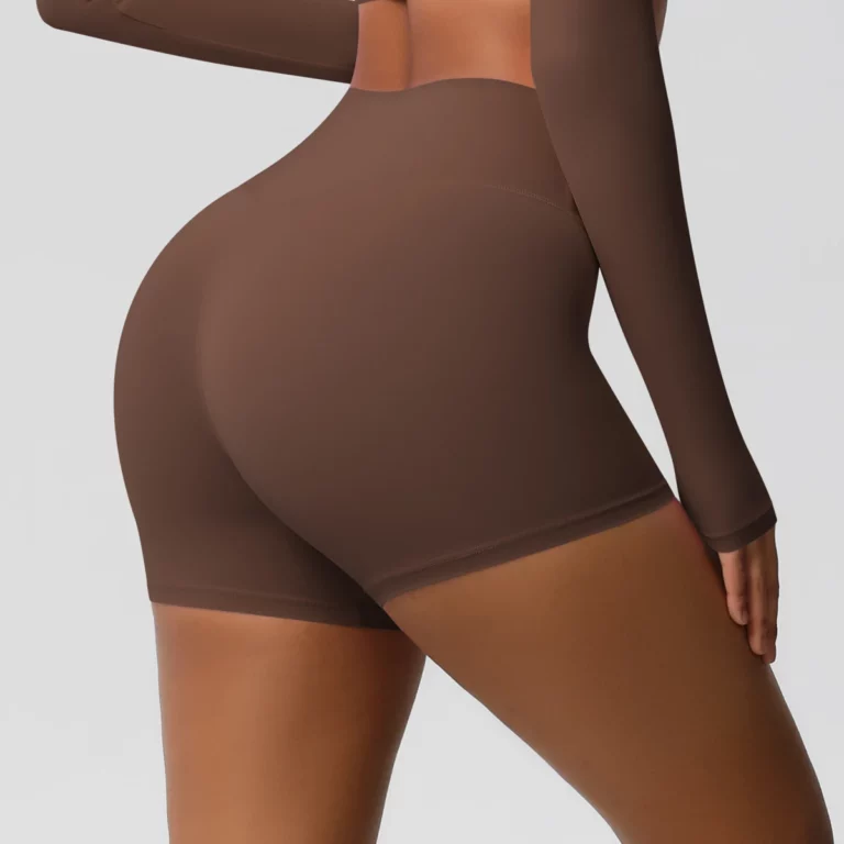 Women Sports Shorts Yoga Shorts Naked Feeling High Waist Yoga Shorts Push Up Fitness Leggings Tummy Control Yoga Slim Shorts - Image 4