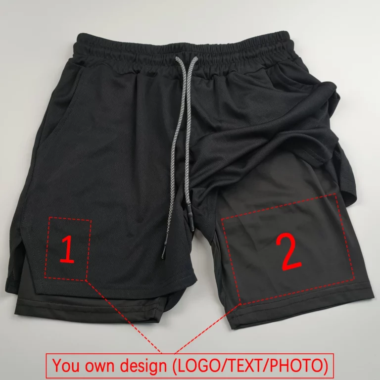 Customized Men's and Women's Sports Shorts Quick drying Double layered 2-in-1 Shorts Team Customized Exclusive Customization